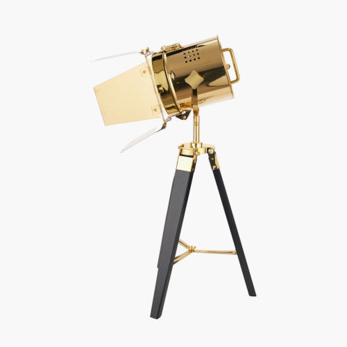 Olivia's Stanley Tripod Table Lamp in Gold and Black – image 2