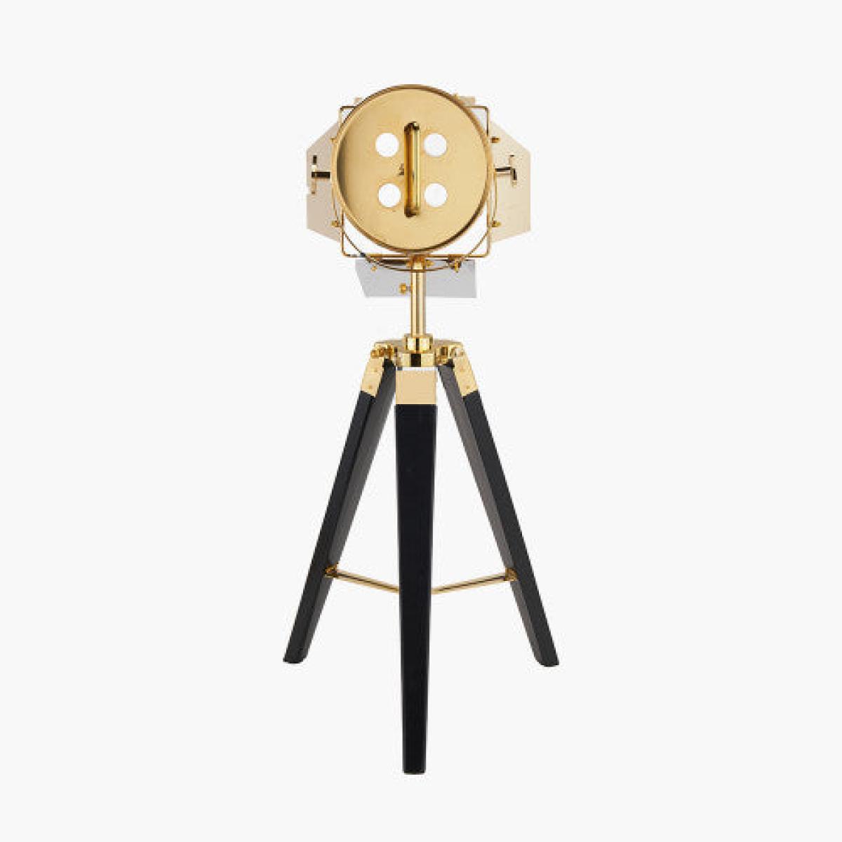 Olivia's Stanley Tripod Table Lamp in Gold and Black – image 3