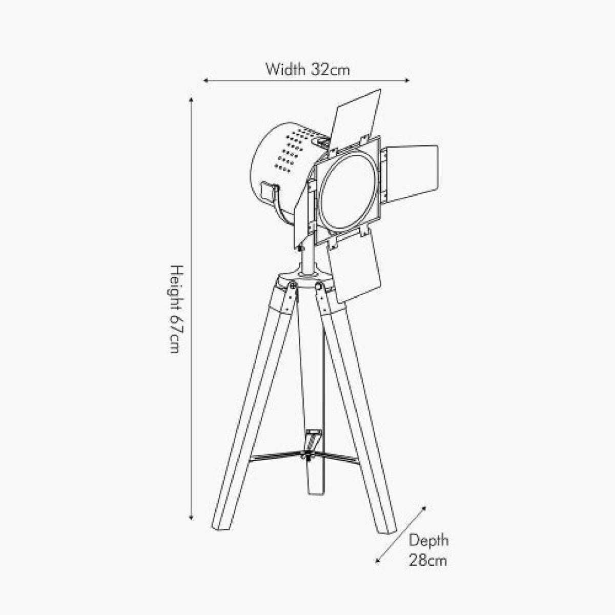 Olivia's Stanley Tripod Table Lamp in Gold and Black – image 8