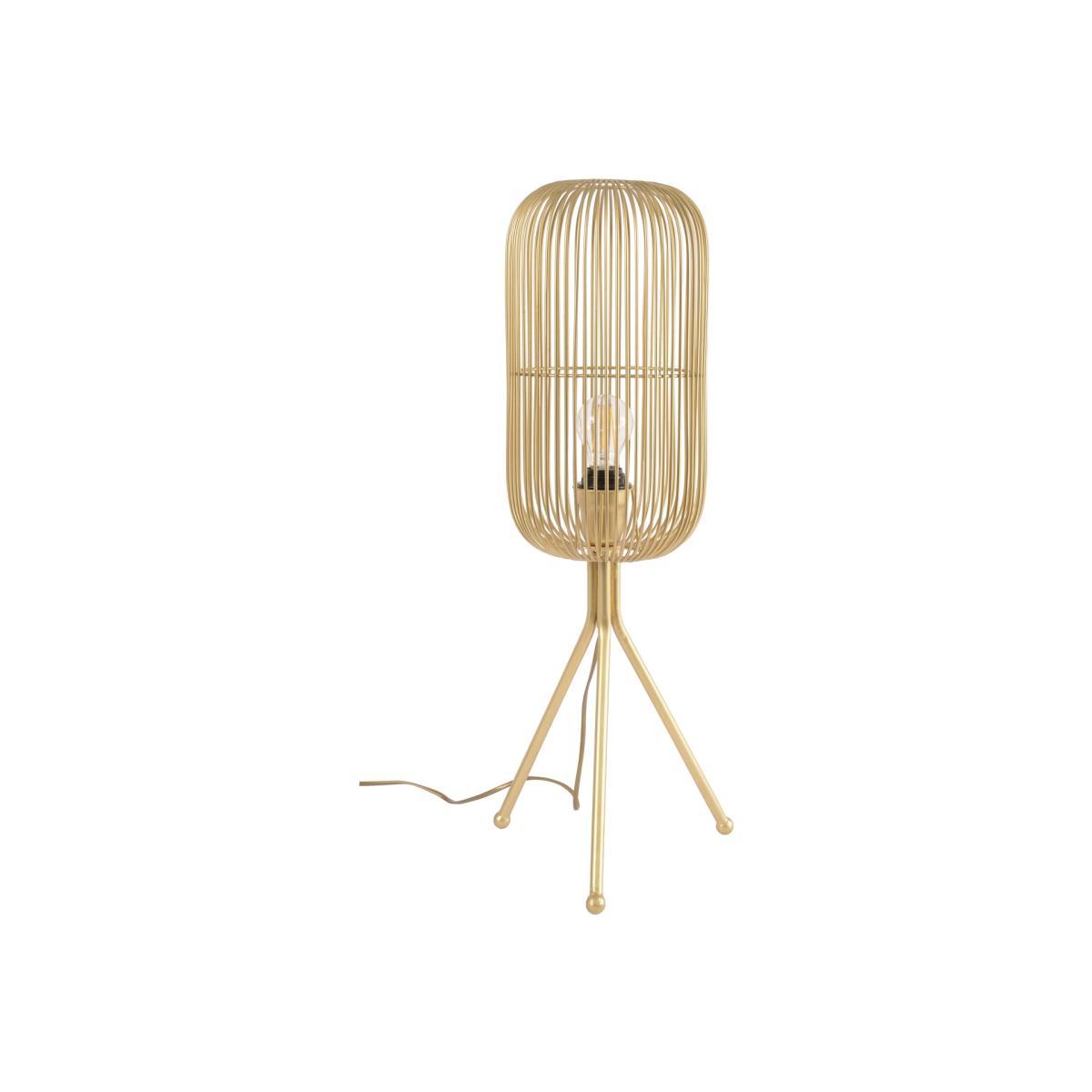 Libra Tova Tall Tripod Table Lamp Gold – image 1