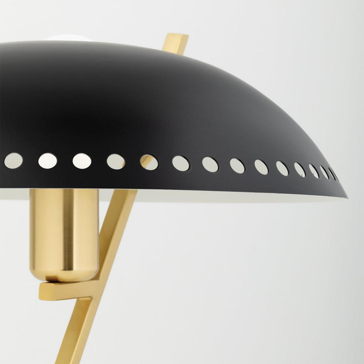 Hudson Valley Lighting Landis Table Lamp Aged Brass And Black – image 3