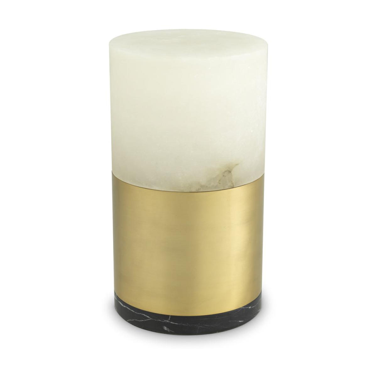 Eichholtz McLean Table Lamp 20 cm in Alabaster & Antique Brass – image 2