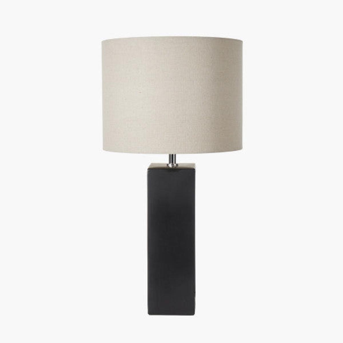 Olivia's Joji Ceramic Tall Table Lamp in Black – image 3