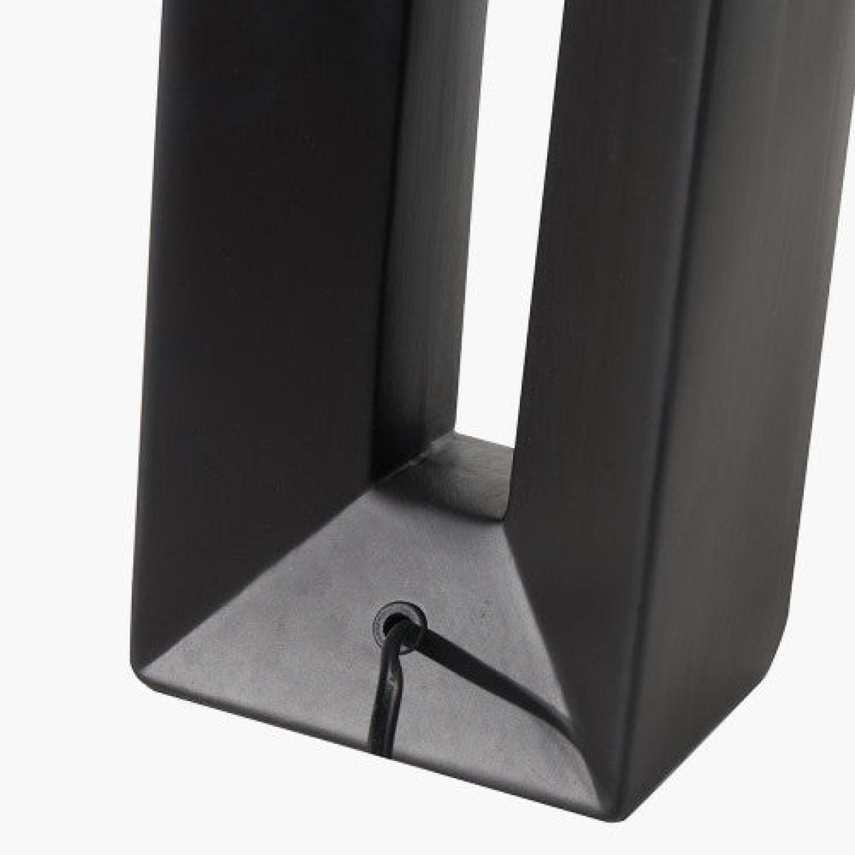 Olivia's Joji Ceramic Tall Table Lamp in Black – image 4