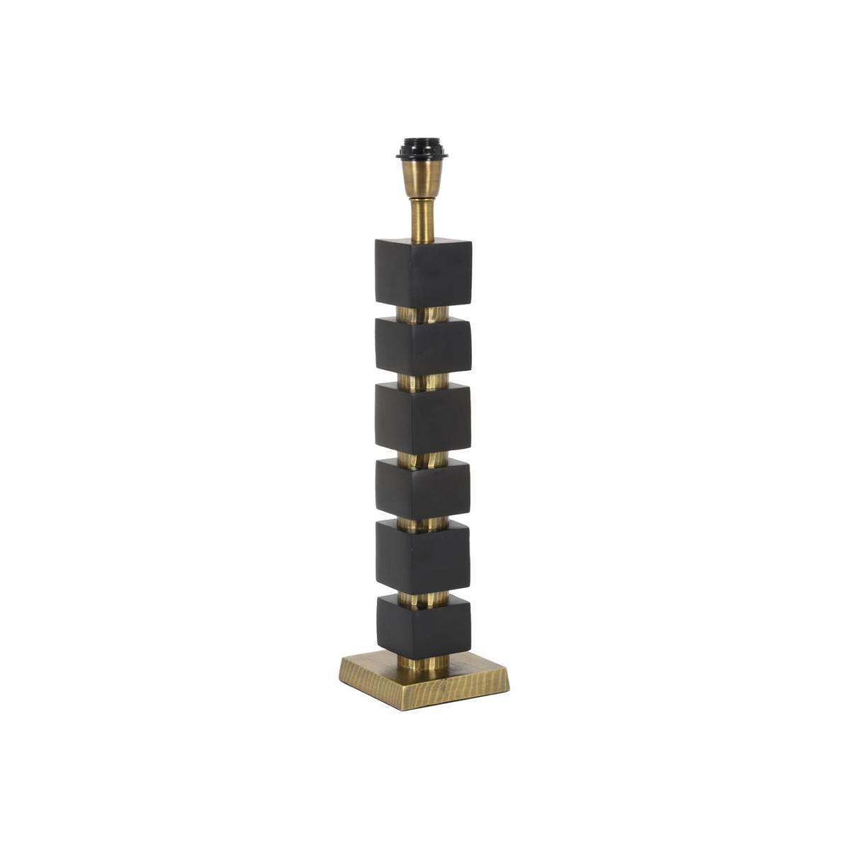 Light & Living Jysa Table Lamp Base Antique Bronze And Matt Black