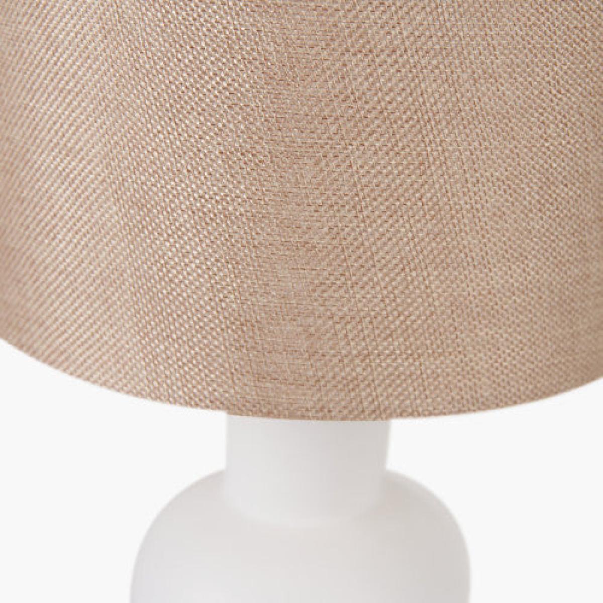 Olivia's Luna Curved Bottle Ceramic Table Lamp in White – image 2