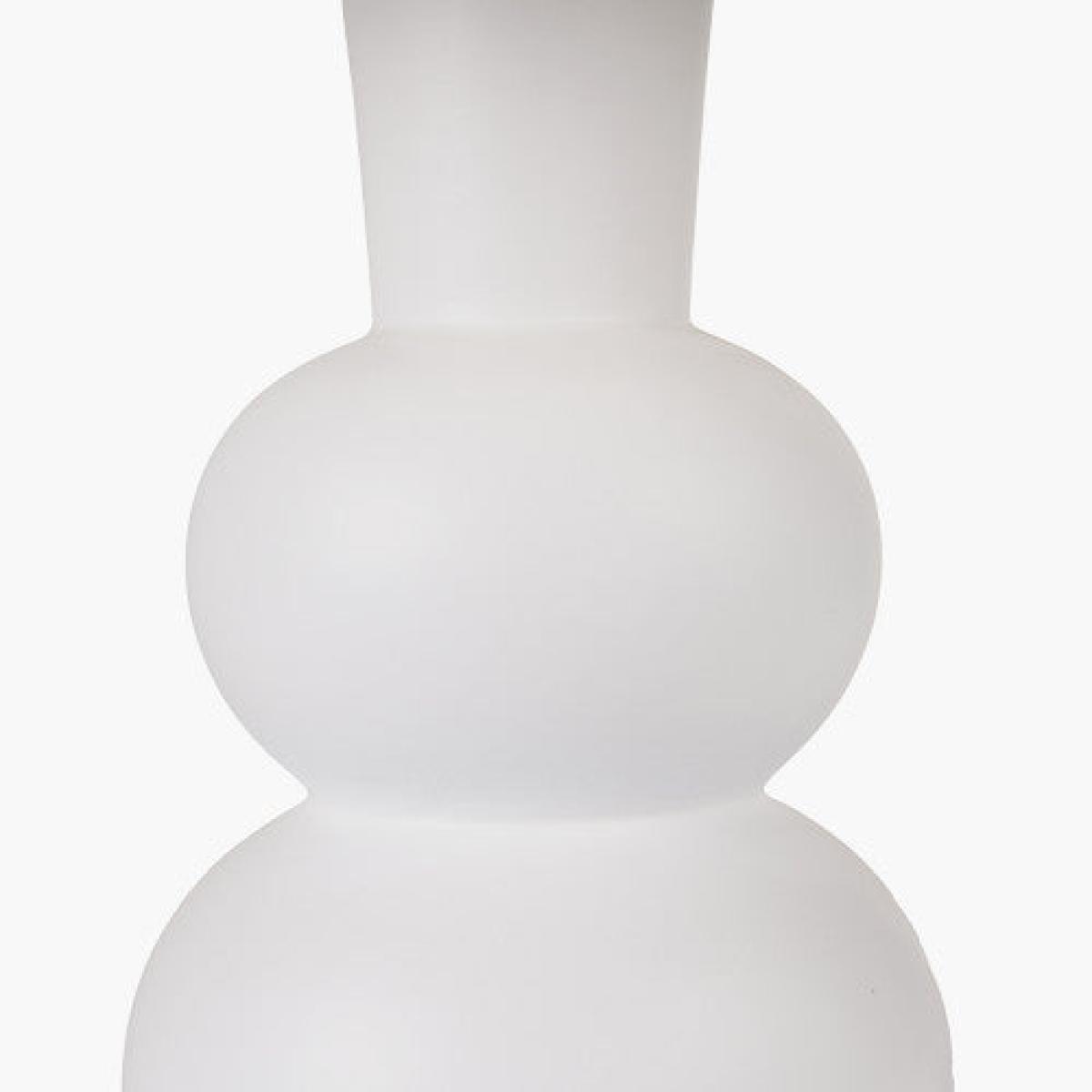 Olivia's Luna Curved Bottle Ceramic Table Lamp in White – image 4