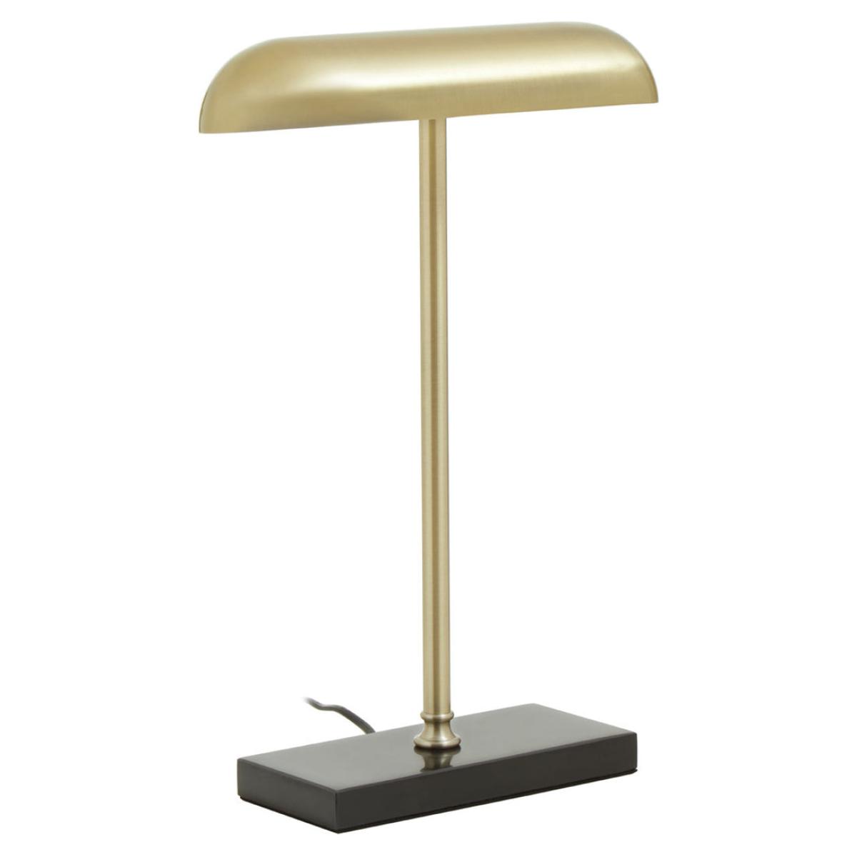 Olivia's Narla Small Desk Lamp in Black & Brass – image 2