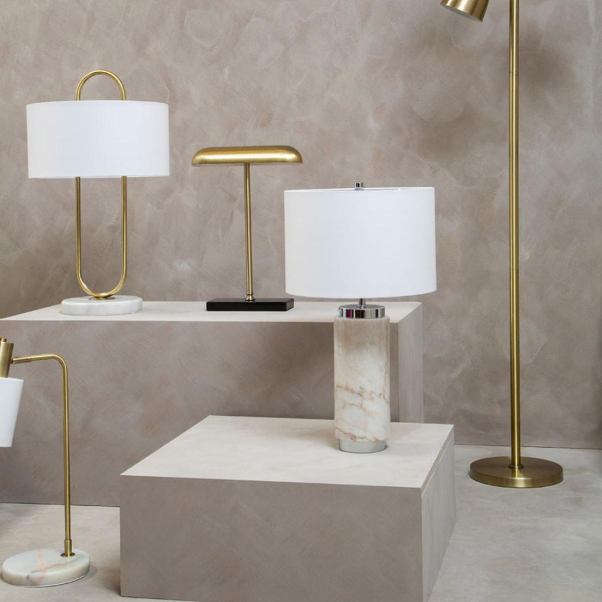 Olivia's Narla Small Desk Lamp in Black & Brass – image 6