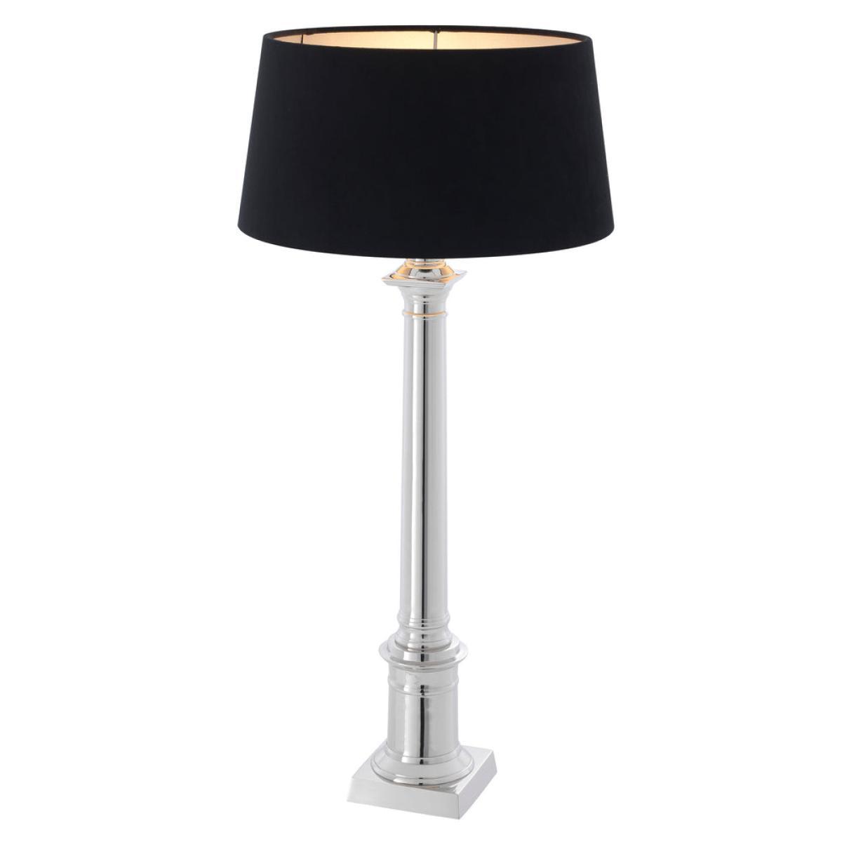 Eichholtz Cologne L Table Lamp Nickel Finish inc Shade – image 3