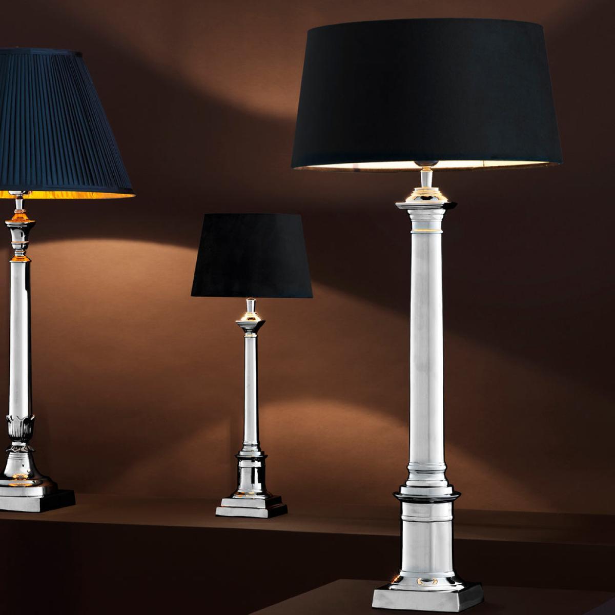 Eichholtz Cologne L Table Lamp Nickel Finish inc Shade – image 4