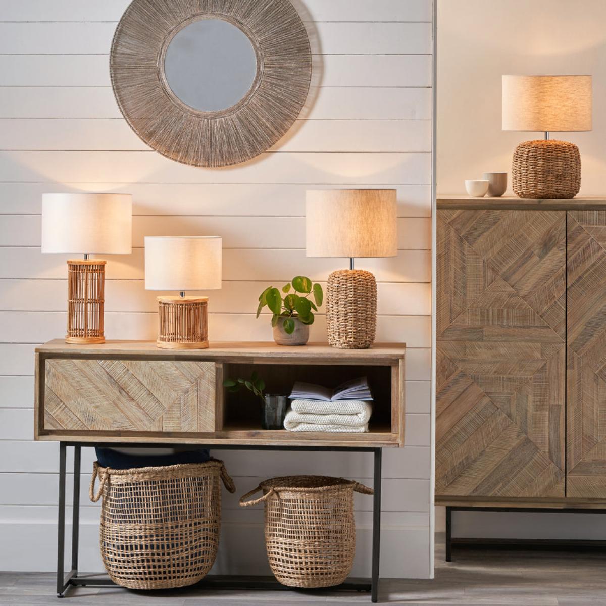 Olivia's Pheobe Small Natural Woven Table Lamp – image 5