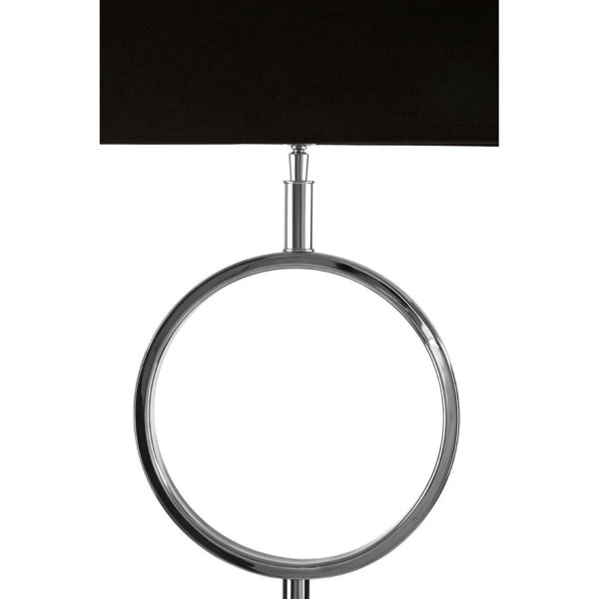 Olivia's Skylar Table Lamp Silver Single Ring / Silver / Stone Base – image 2