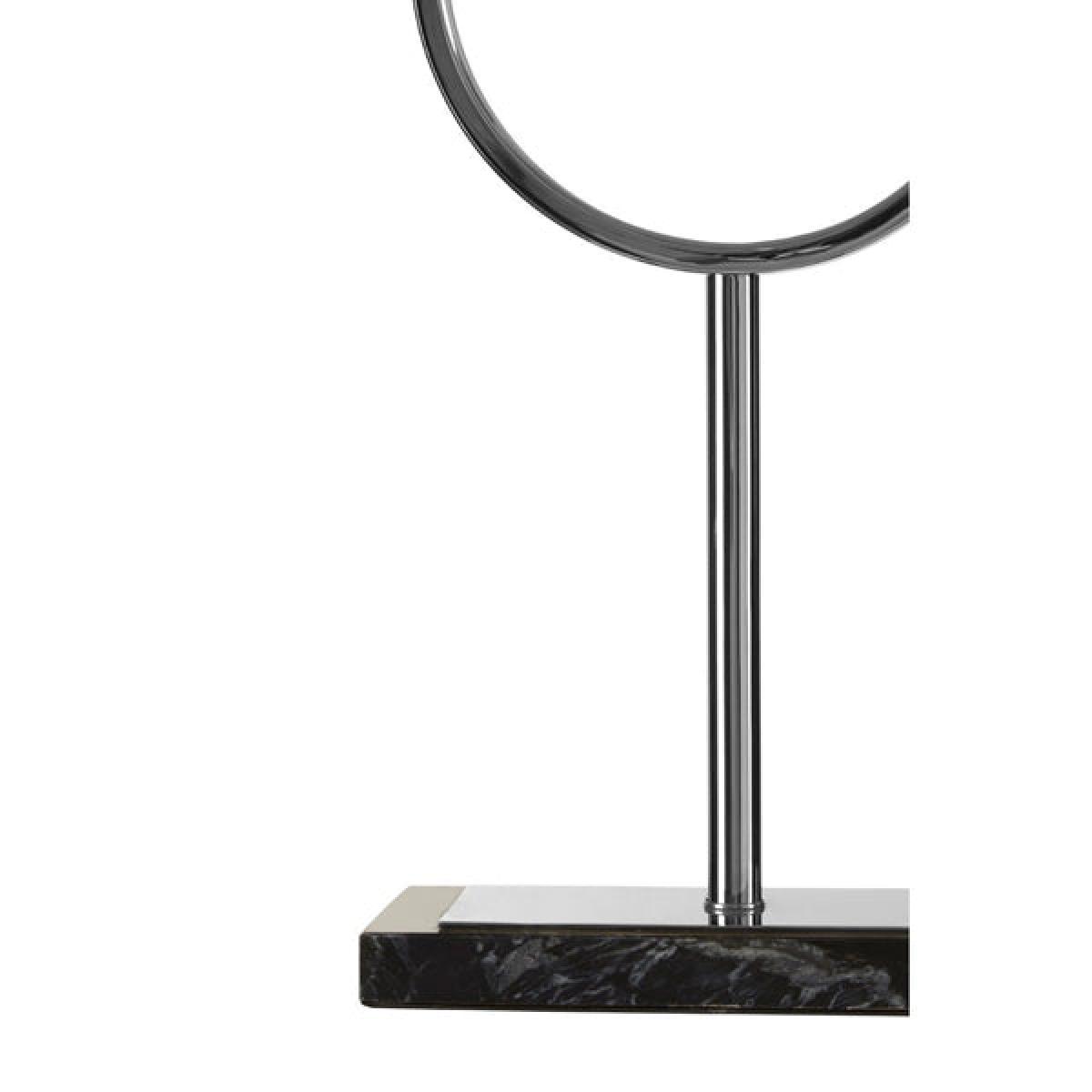 Olivia's Skylar Table Lamp Silver Single Ring / Silver / Stone Base – image 3