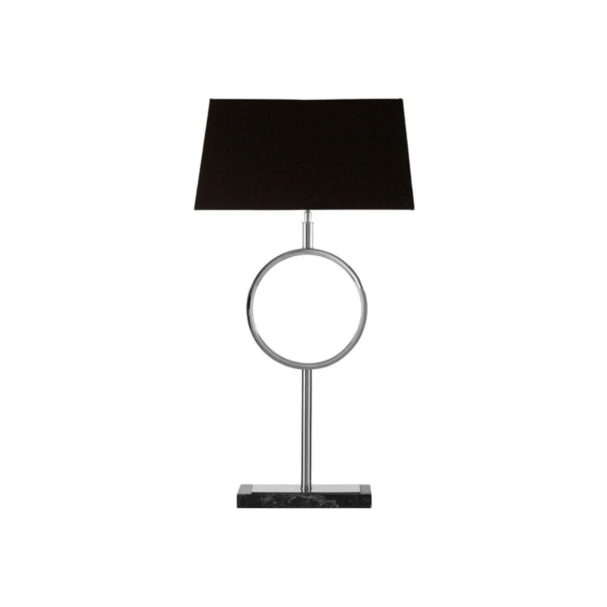 Olivia's Skylar Table Lamp Silver Single Ring / Silver / Stone Base – image 1