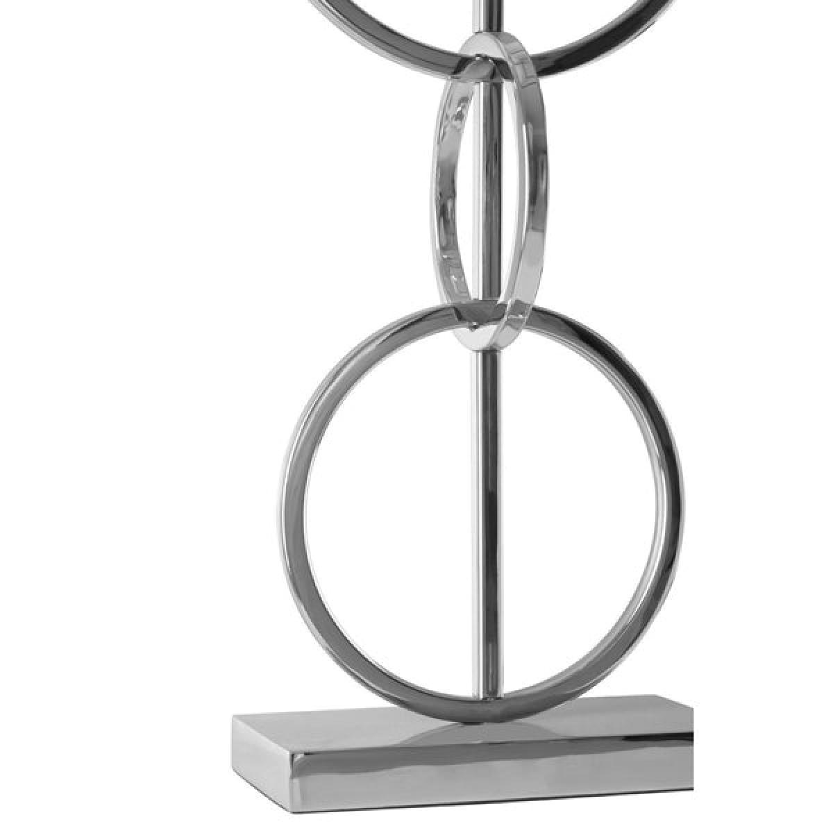 Olivia's Skylar Table Lamp Silver Dual Ring / Silver / Dual Ring Base – image 2