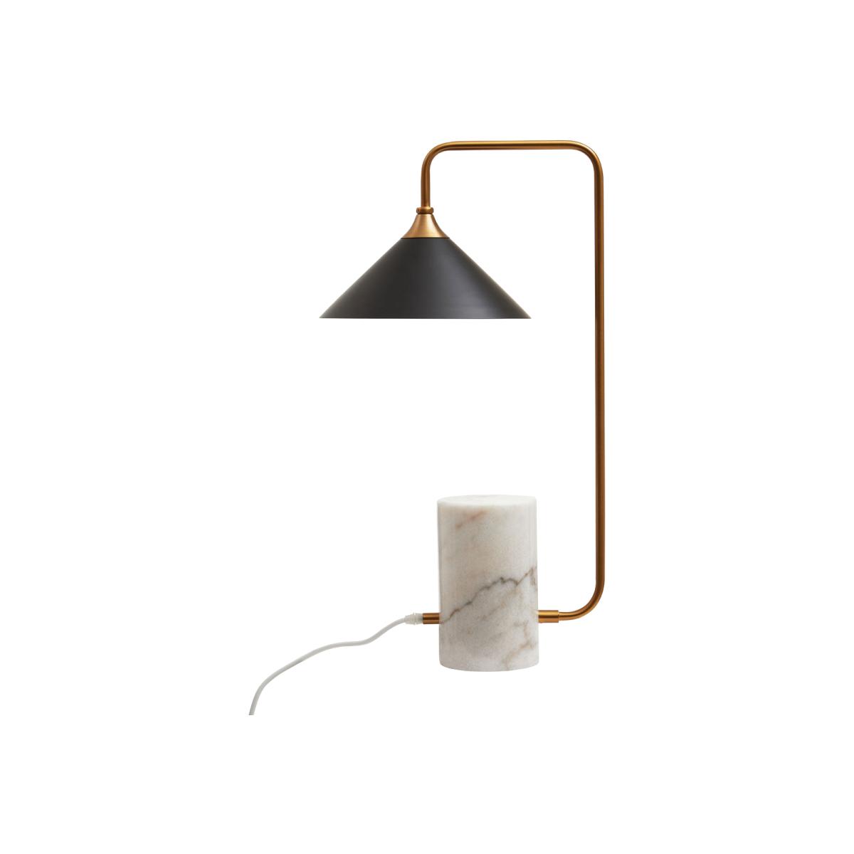 Olivia's Macy Table Lamp in Black & White – image 1
