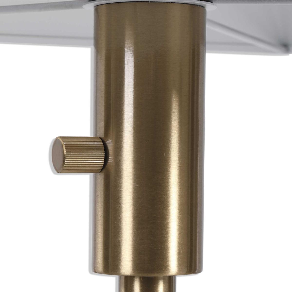 Uttermost Black Label Telescope Buffet Lamp - White Marble/Brass – image 6