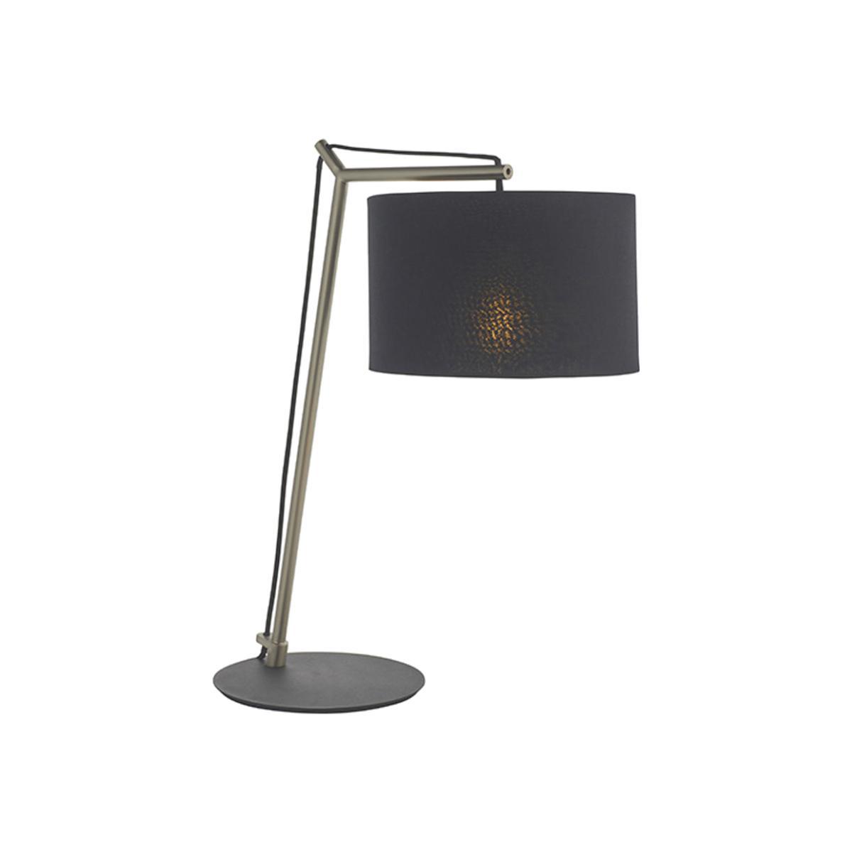 Olivia's Noelle Nickel And Black Table Lamp