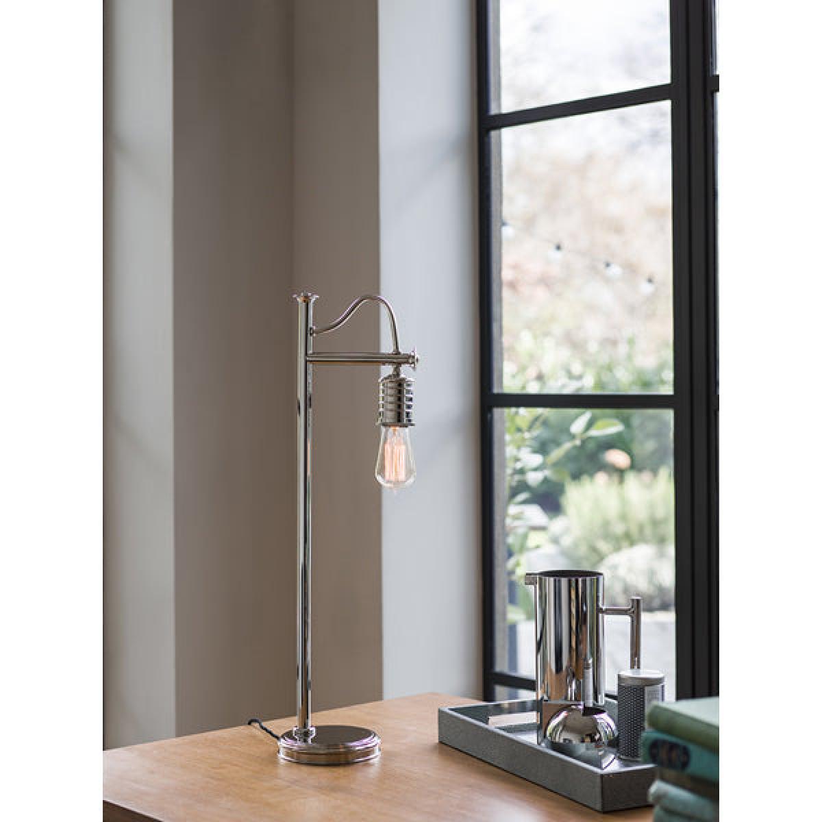 Elstead Douille 1 Light Table Lamp Polished Nickel – image 2