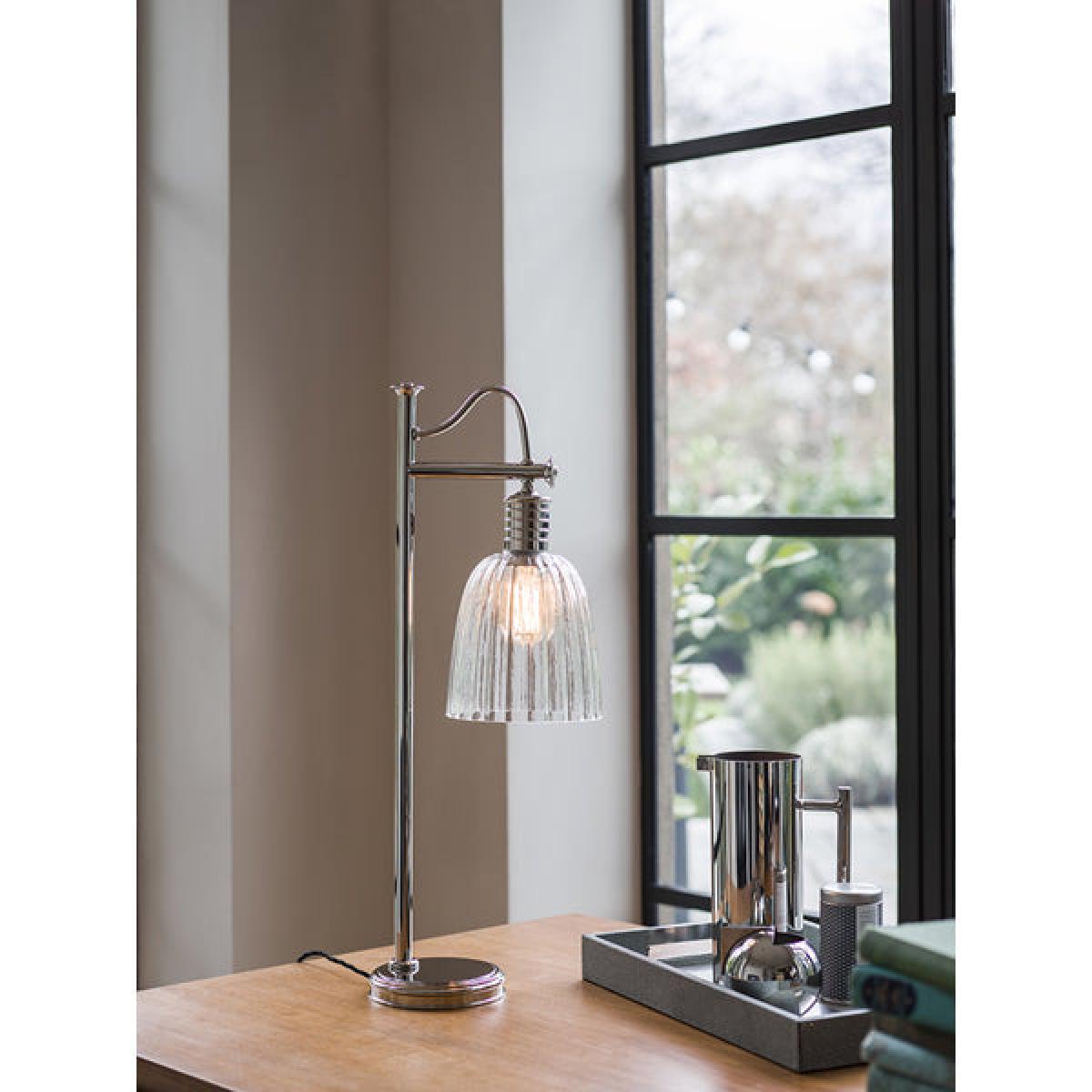 Elstead Douille 1 Light Table Lamp Polished Nickel – image 3