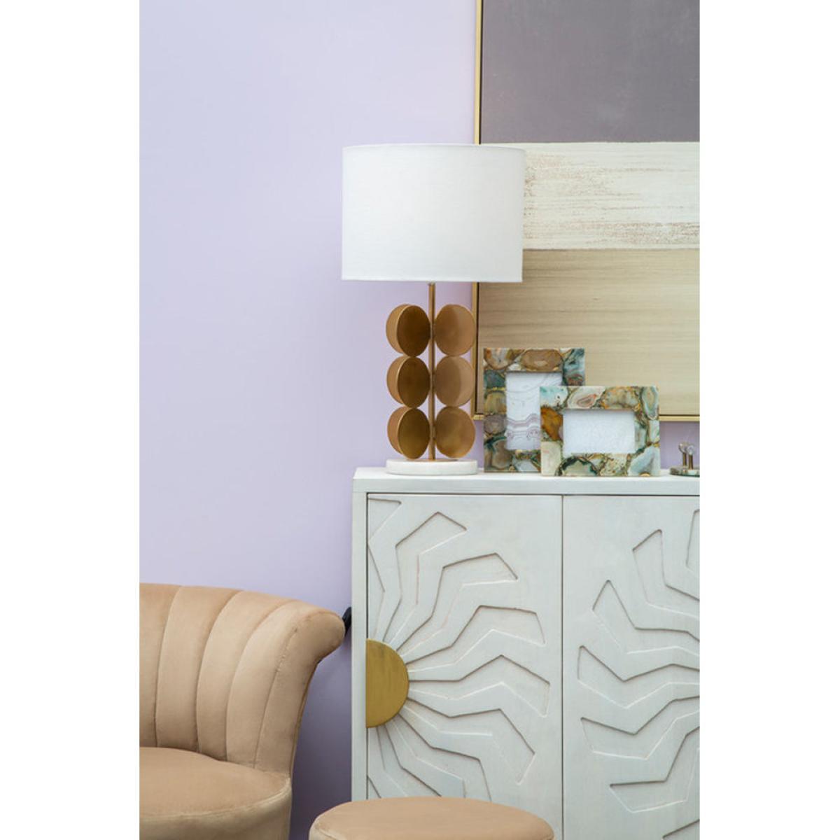 Olivia's Gold Disc Table Lamp – image 4