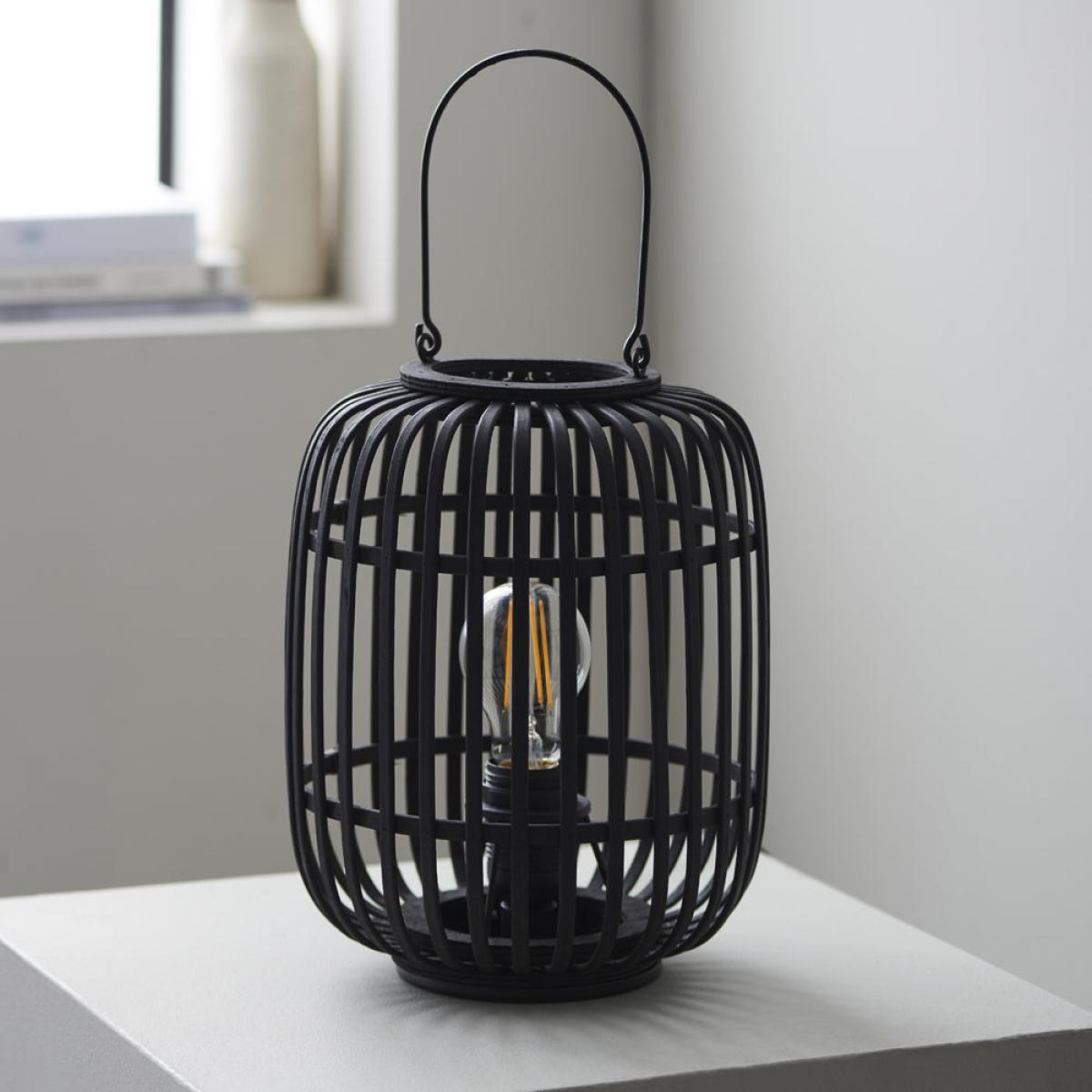 Gallery Interiors Martha Table Lamp in Dark Bamboo – image 2
