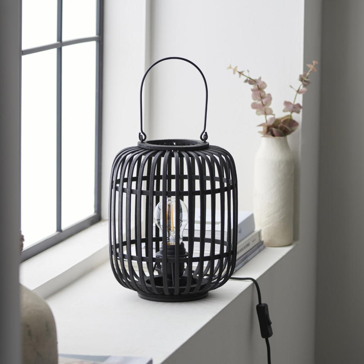 Gallery Interiors Martha Table Lamp in Dark Bamboo – image 3