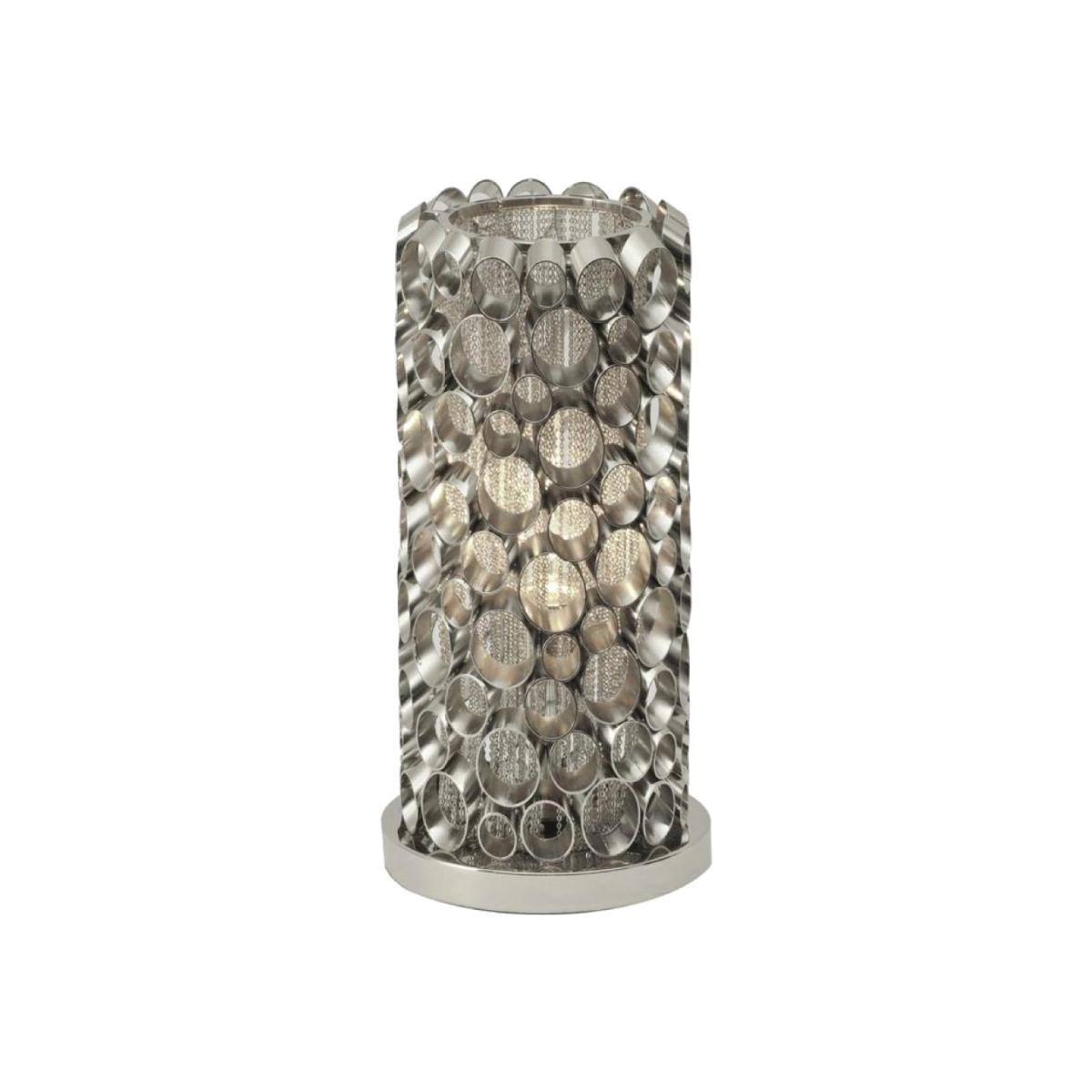 Libra Venus Tube Table Lamp Nickel – image 1