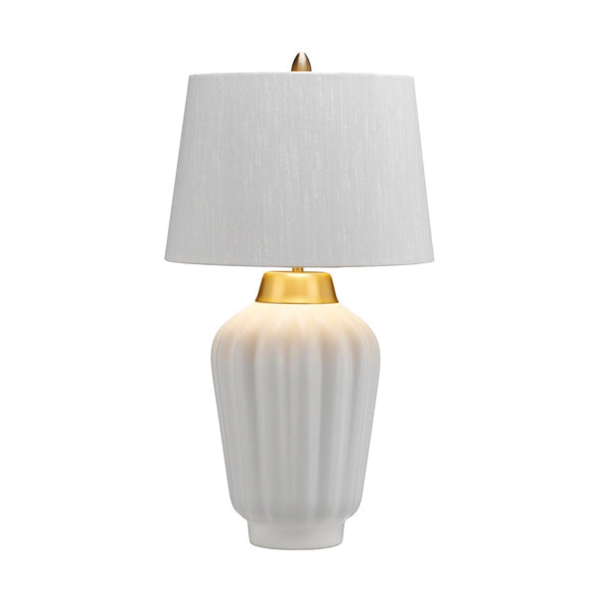 Quintessentiale Bexley White and Brushed Brass Table Lamp – image 2