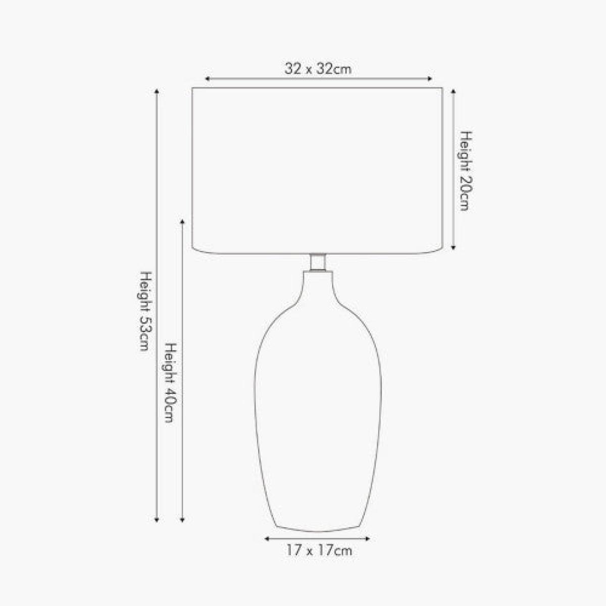 Olivia's Adeline Etched Graphite Ceramic Table Lamp – image 4