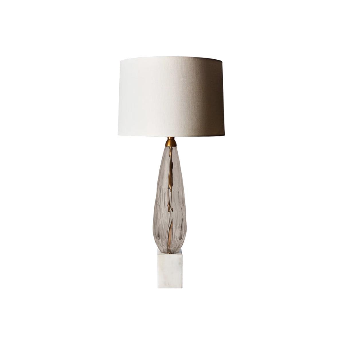 Heathfield & Co Haywood Smoke Table Lamp
