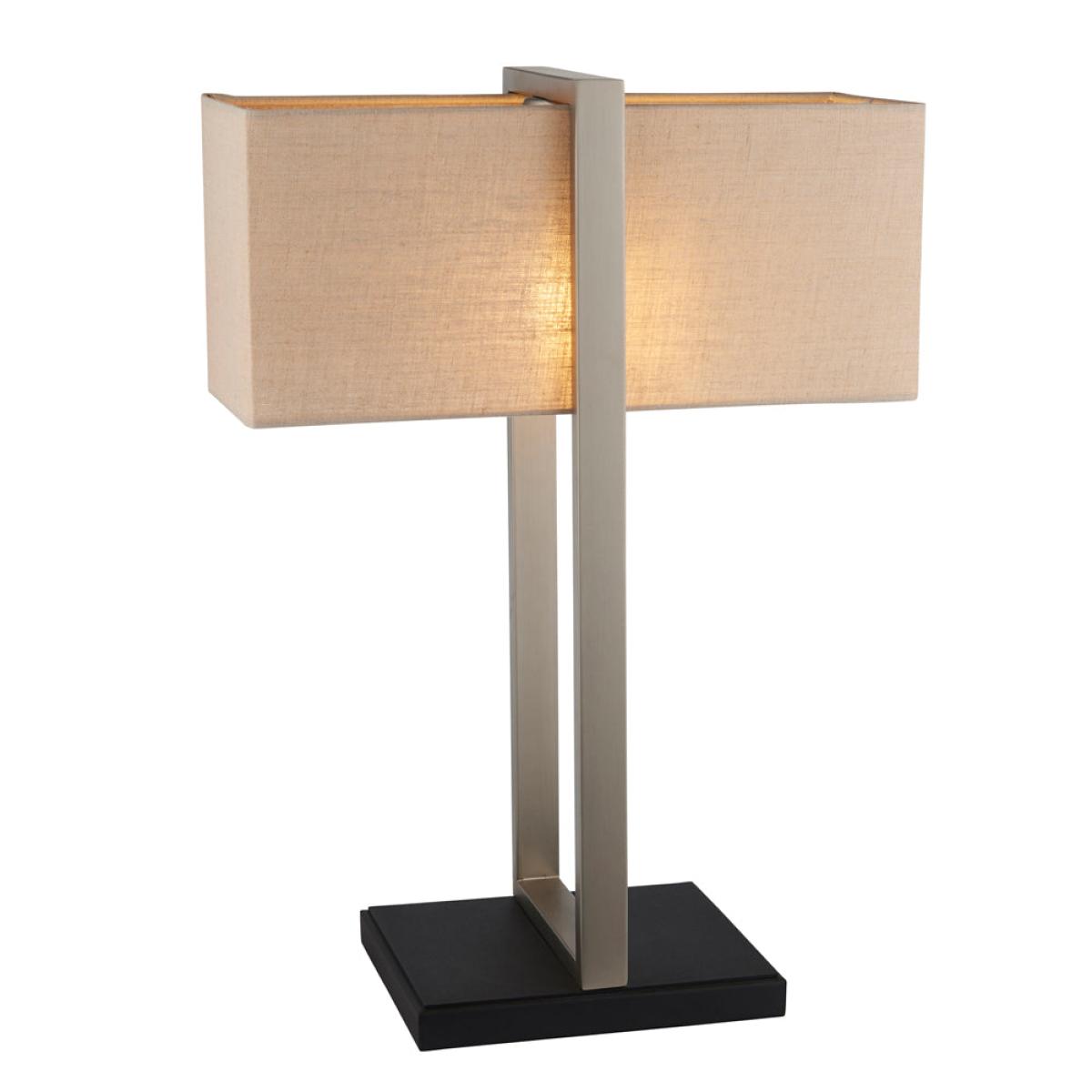 Olivia's Derby Table Lamp in Satin Nickle – image 2
