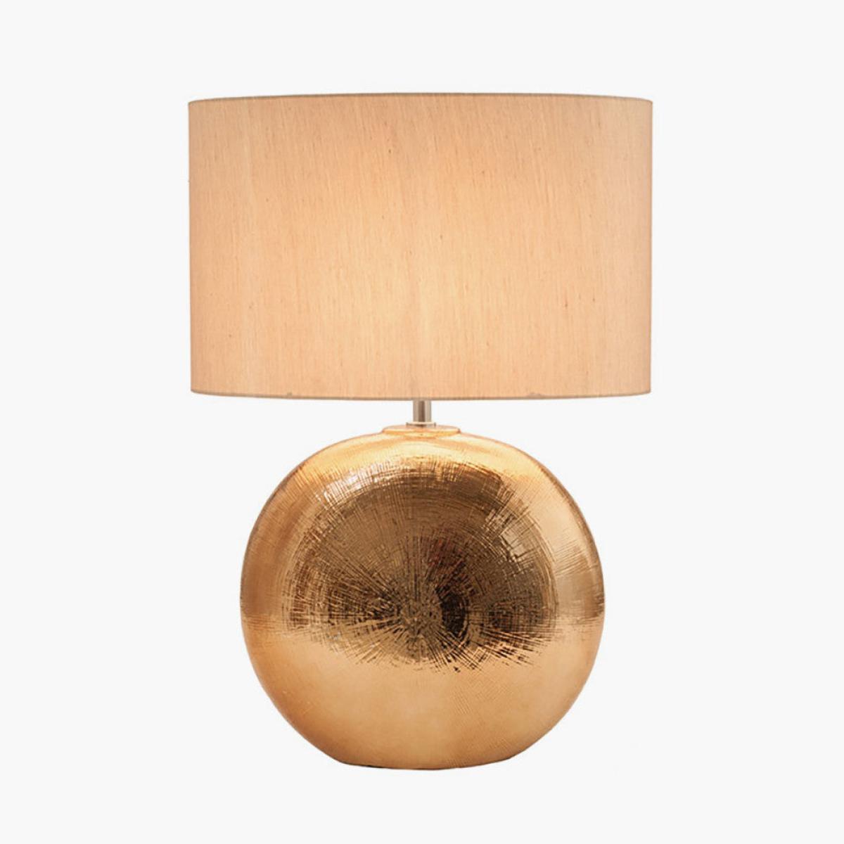 Olivia's Vera Textured Ceramic Table Lamp in Bronze – image 3