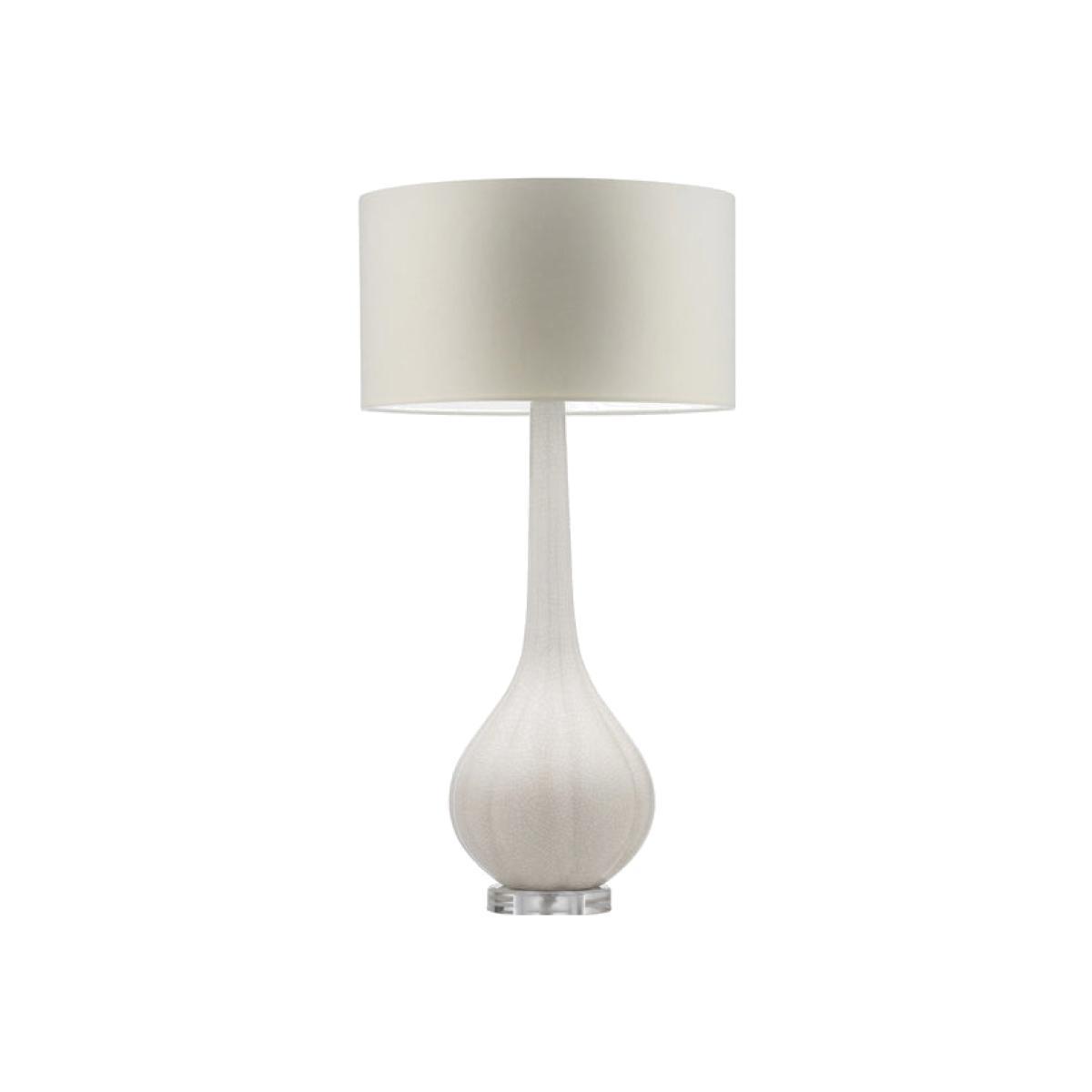 Heathfield & Co Elenor Ivory Crackle Table Lamp