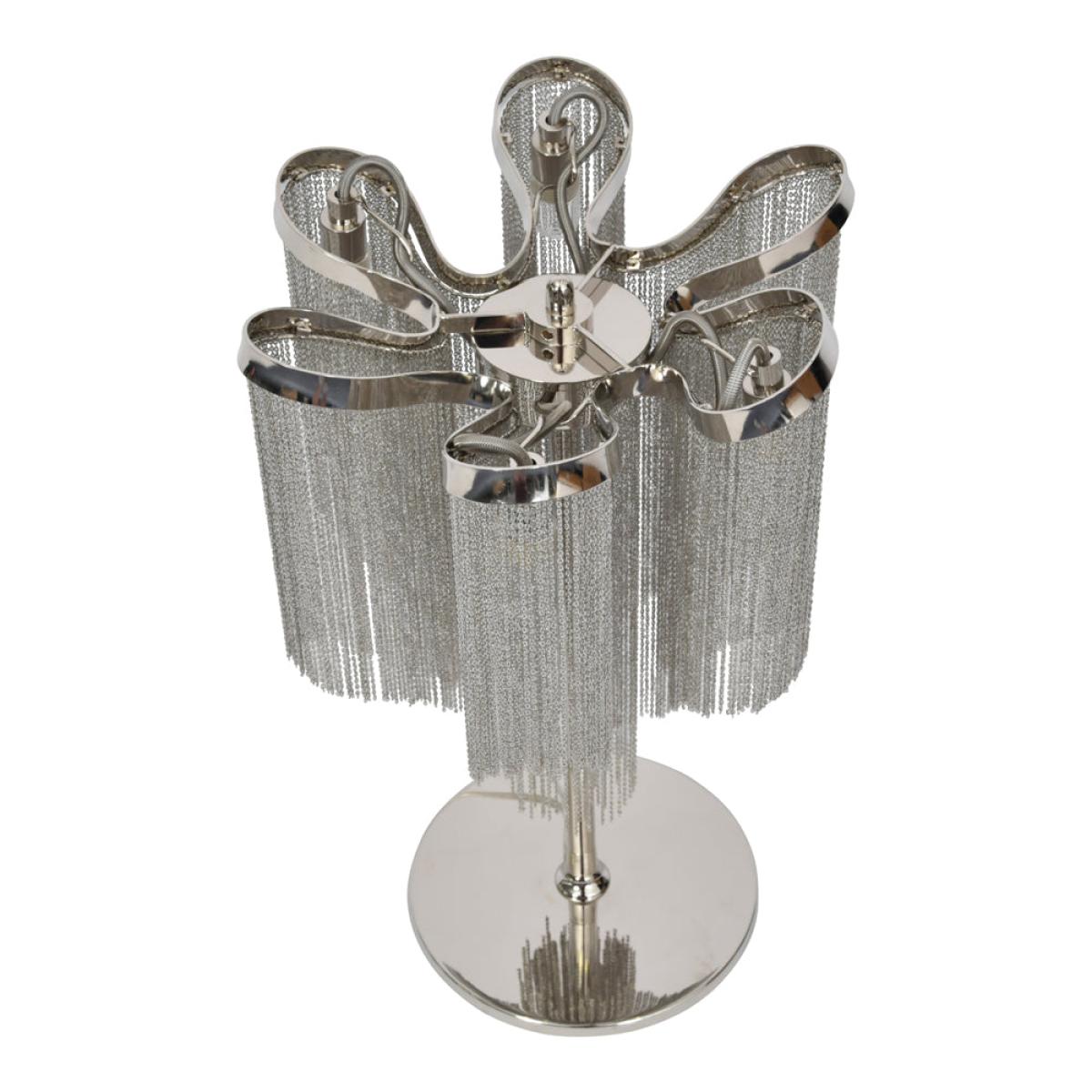 Libra Niagara Silver Chain 4 Bulb Table Lamp – image 3