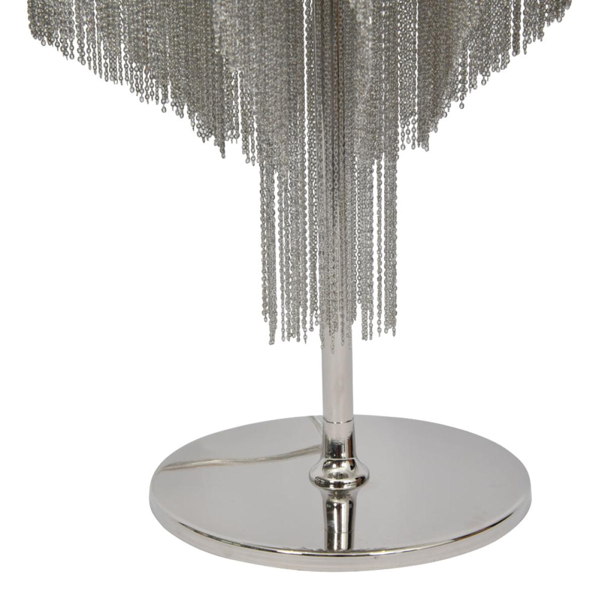 Libra Niagara Silver Chain 4 Bulb Table Lamp – image 5