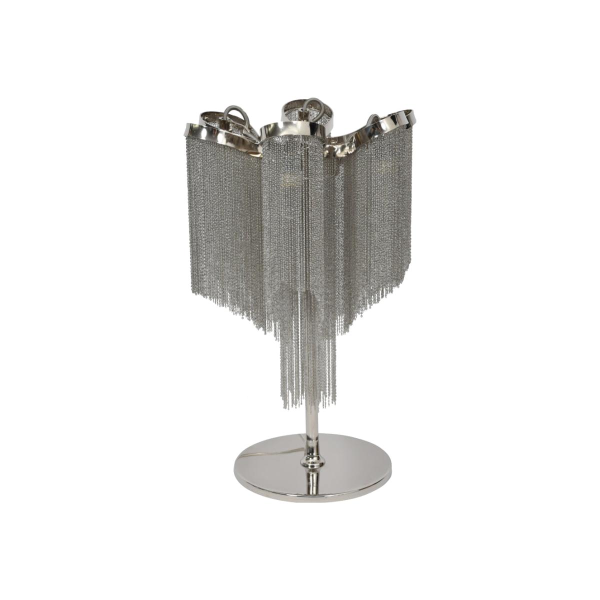 Libra Niagara Silver Chain 4 Bulb Table Lamp – image 1