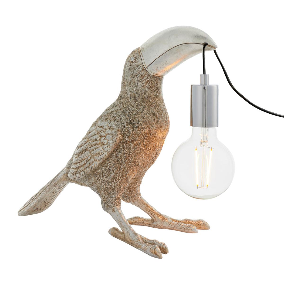 Olivia's Henley Toucan Table Lamp in Silver – image 2