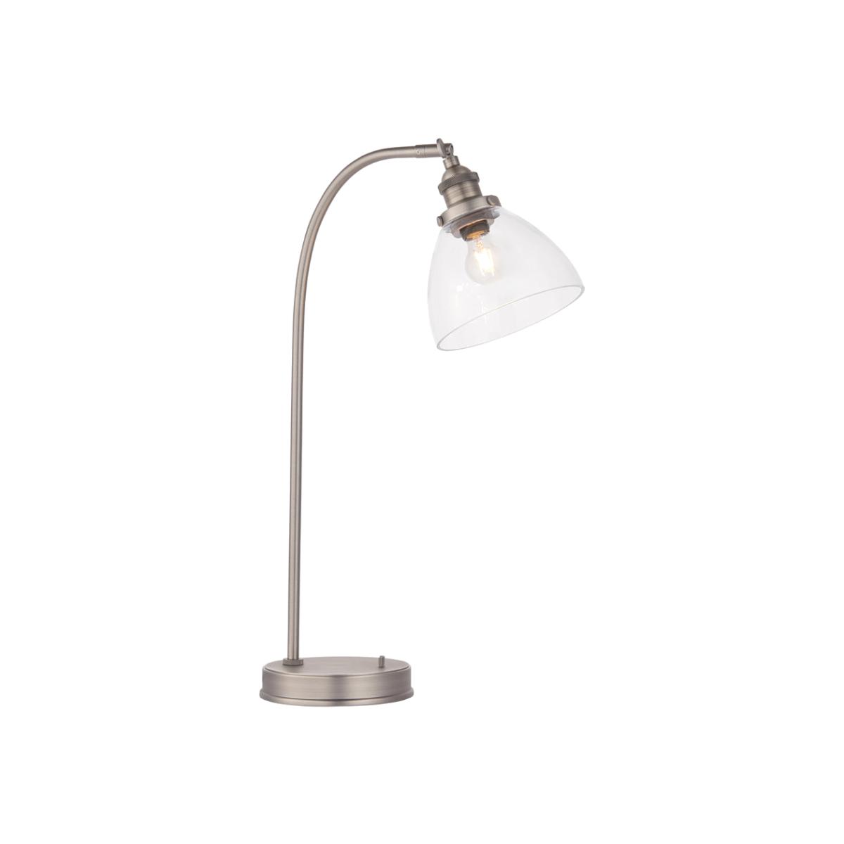 Gallery Interiors Hansen Table in Light Brushed Silver – image 1