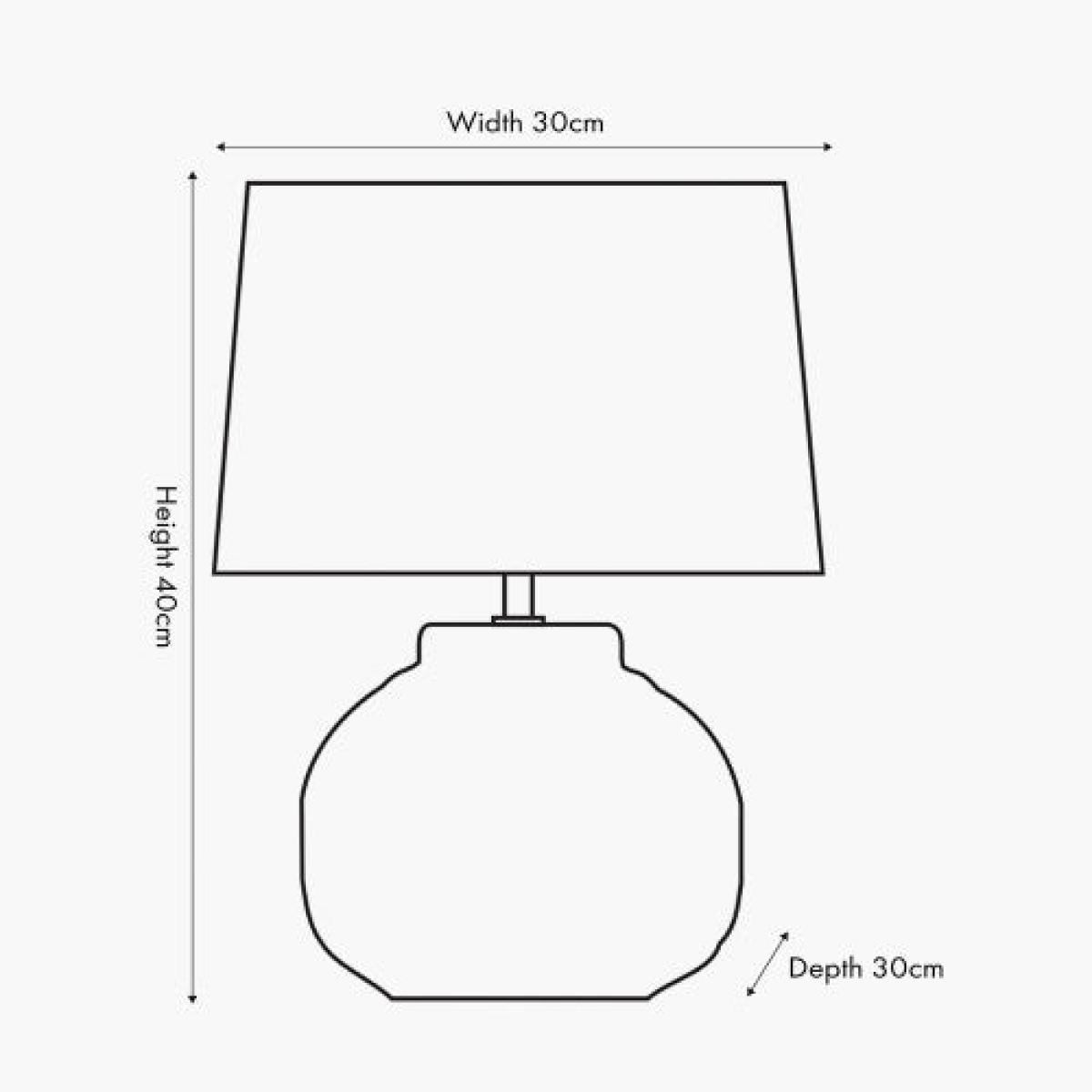 Olivia's Arnia Texture Ceramic Table Lamp in Warm White – image 3