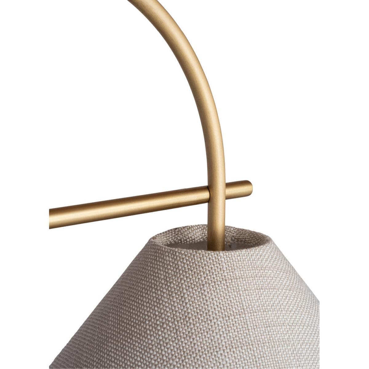 Heathfield Arlo Table Lamp Satin Brass – image 2