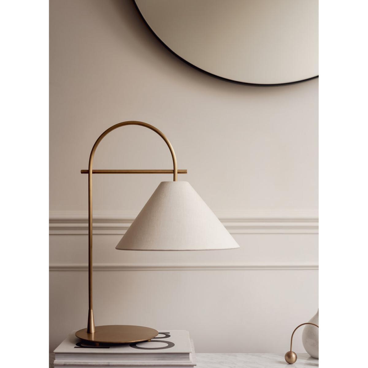 Heathfield Arlo Table Lamp Satin Brass – image 3