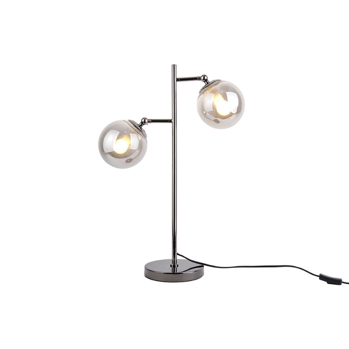 Present Time Shimmer Table Lamp Grey – image 2