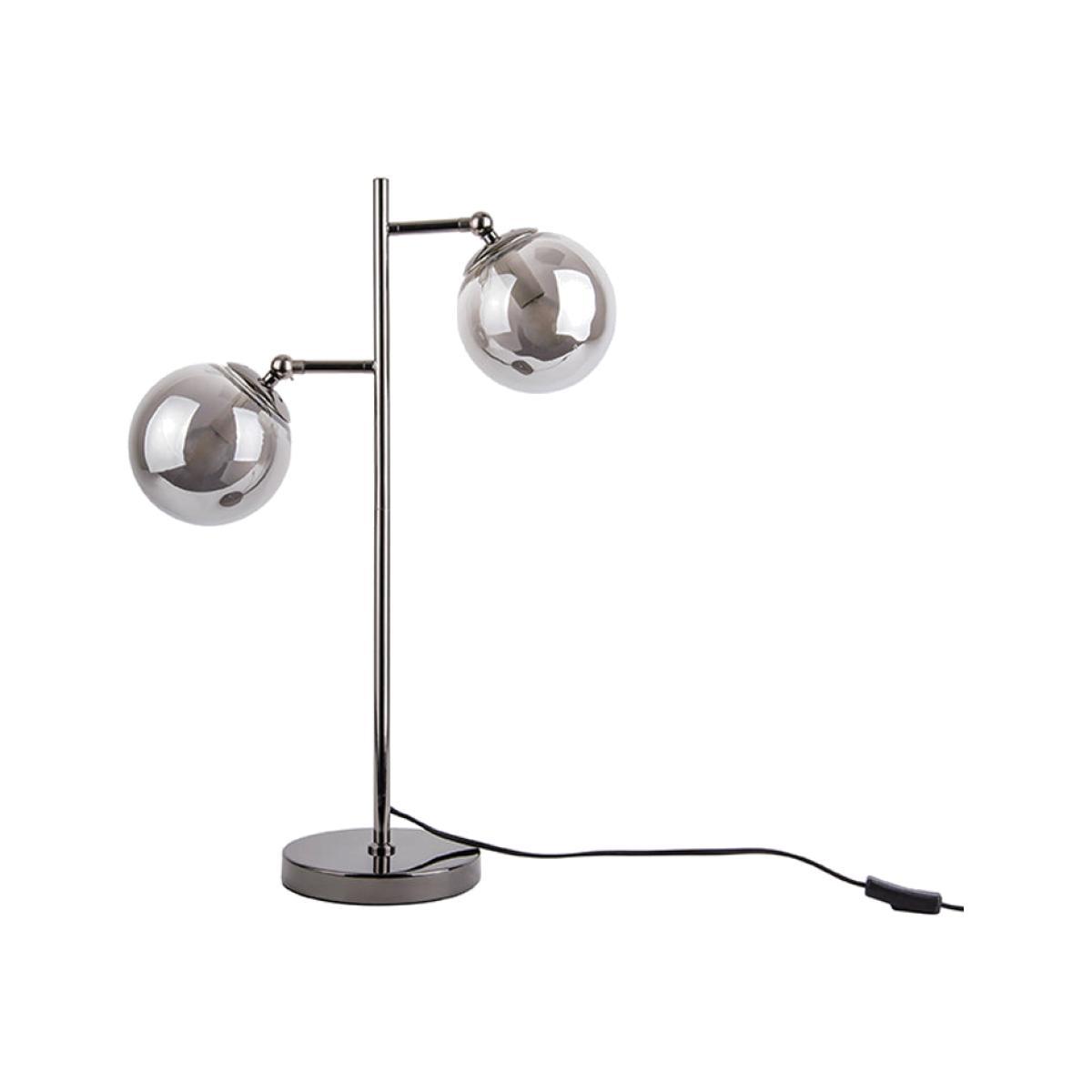 Present Time Shimmer Table Lamp Grey – image 1