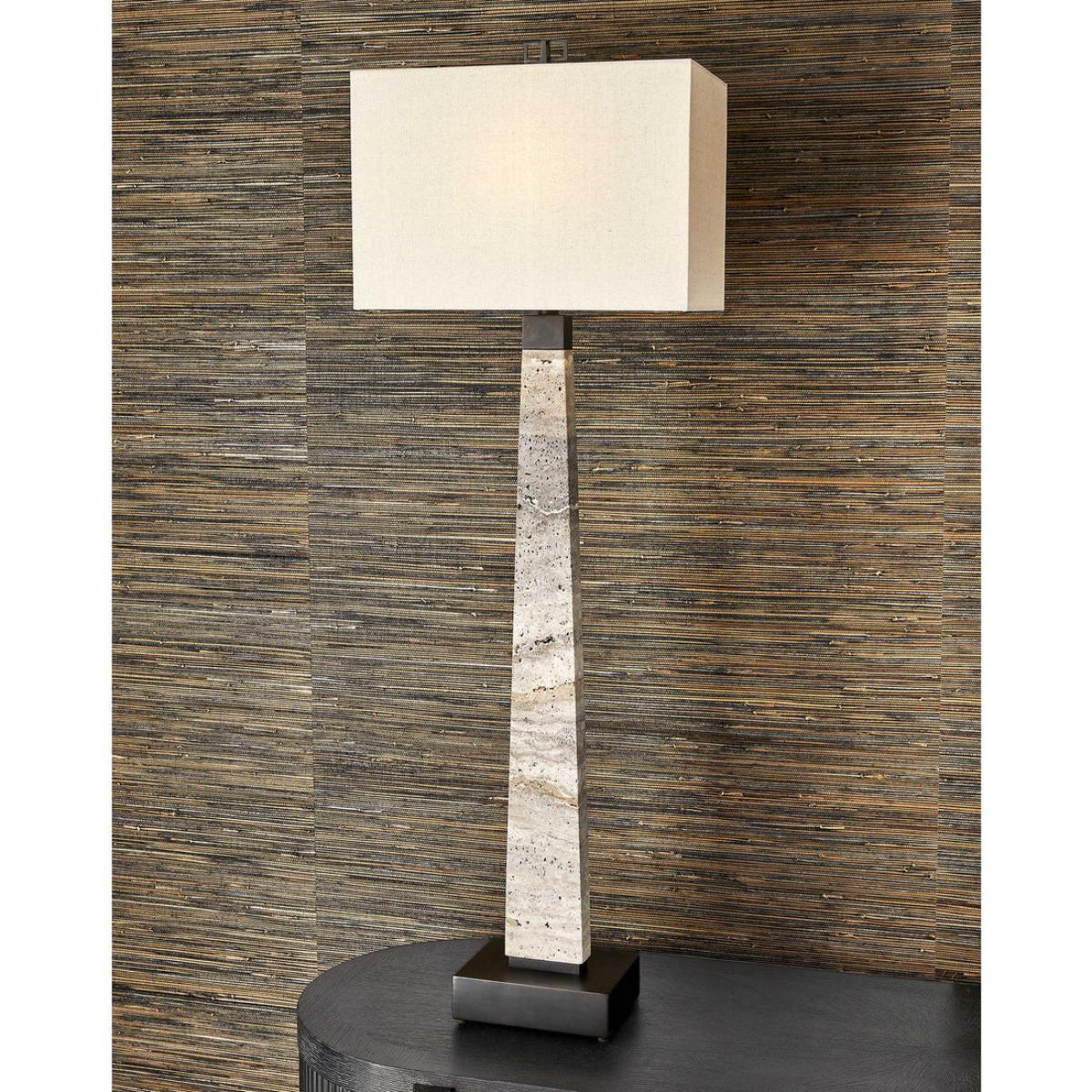 Uttermost Black Label Spire Buffet Lamp - Rustic Gray Stone/Bronze – image 2