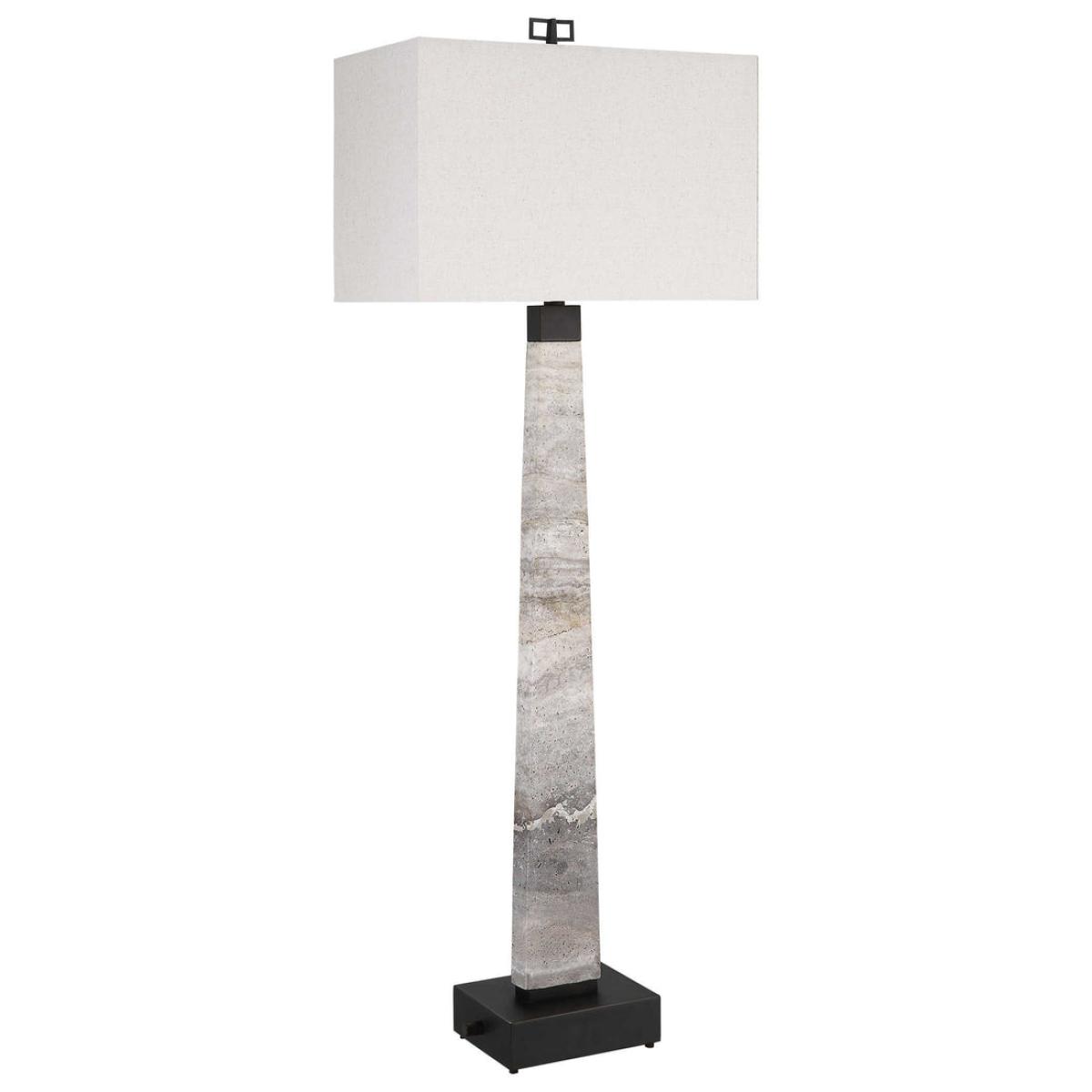 Uttermost Black Label Spire Buffet Lamp - Rustic Gray Stone/Bronze – image 3