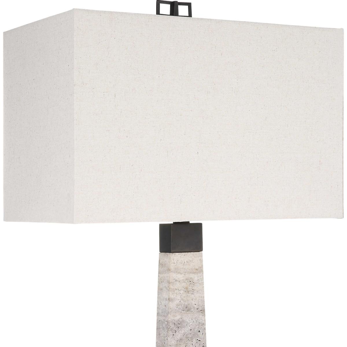 Uttermost Black Label Spire Buffet Lamp - Rustic Gray Stone/Bronze – image 5