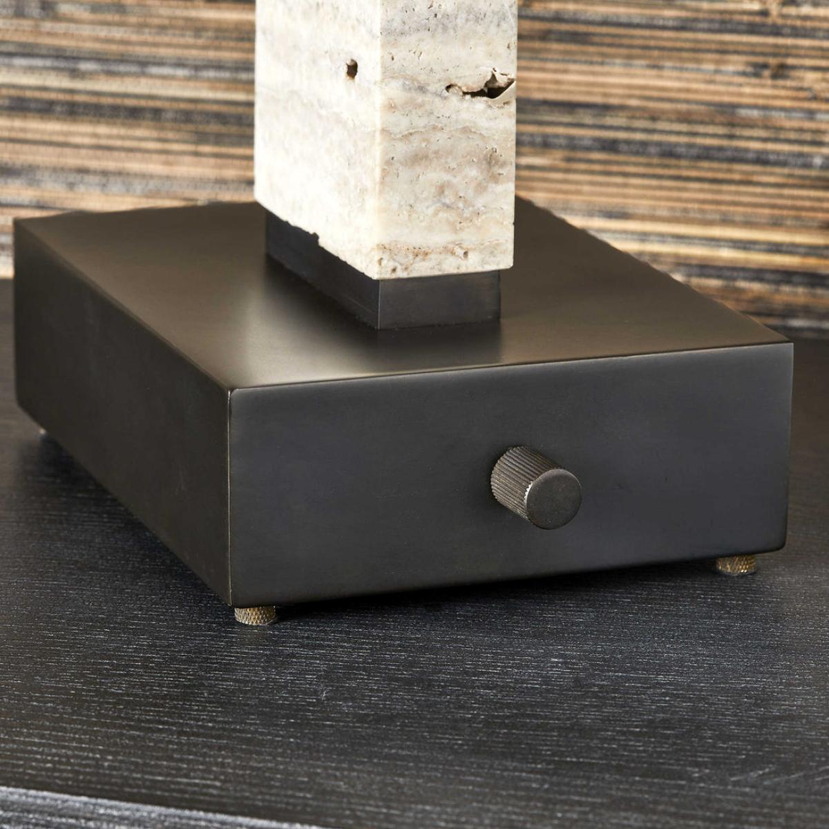 Uttermost Black Label Spire Buffet Lamp - Rustic Gray Stone/Bronze – image 6