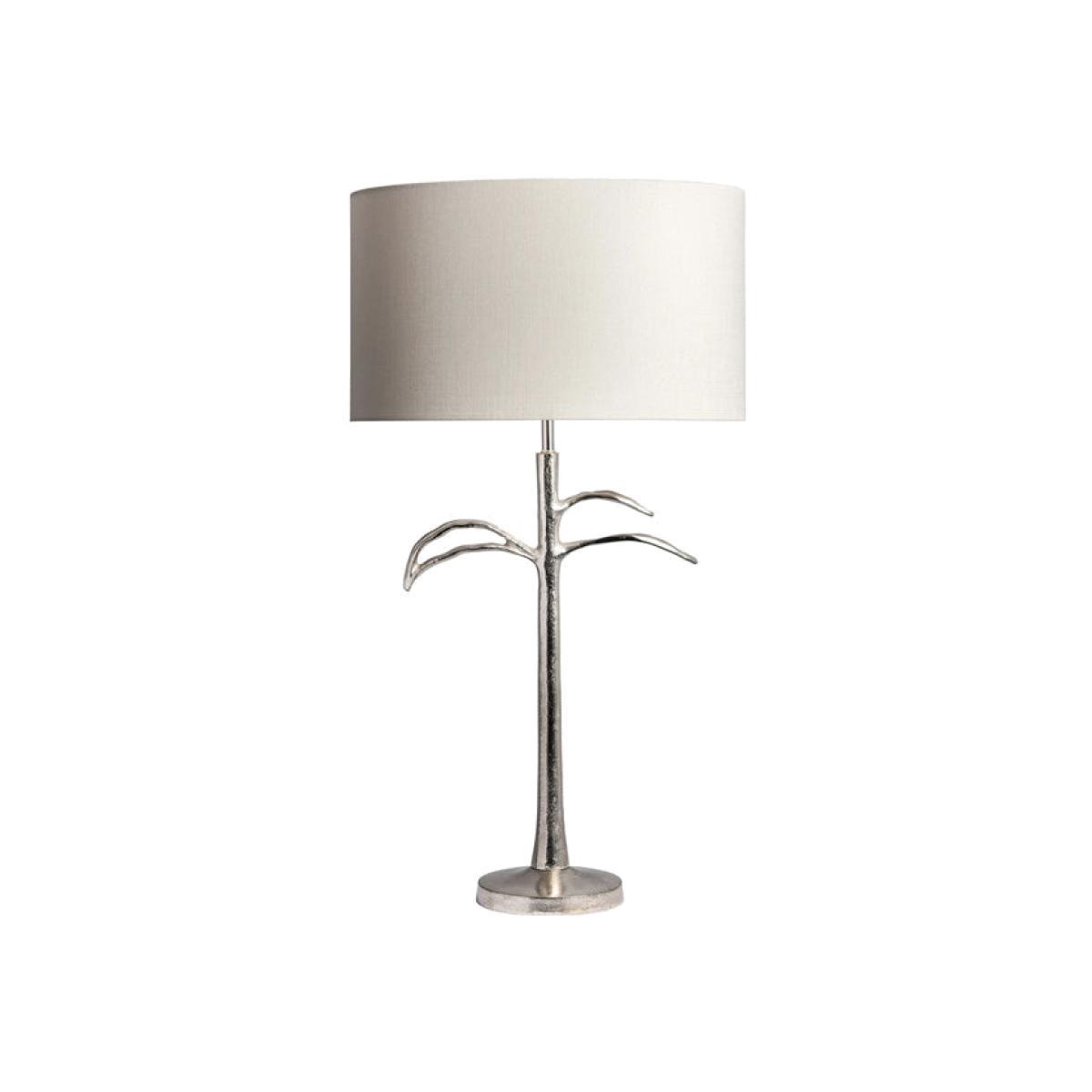 Heathfield & Co Reede Nickel Table Lamp